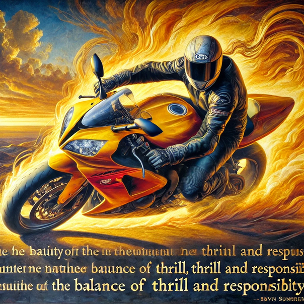 A motorcycle itself is not inherently bad.